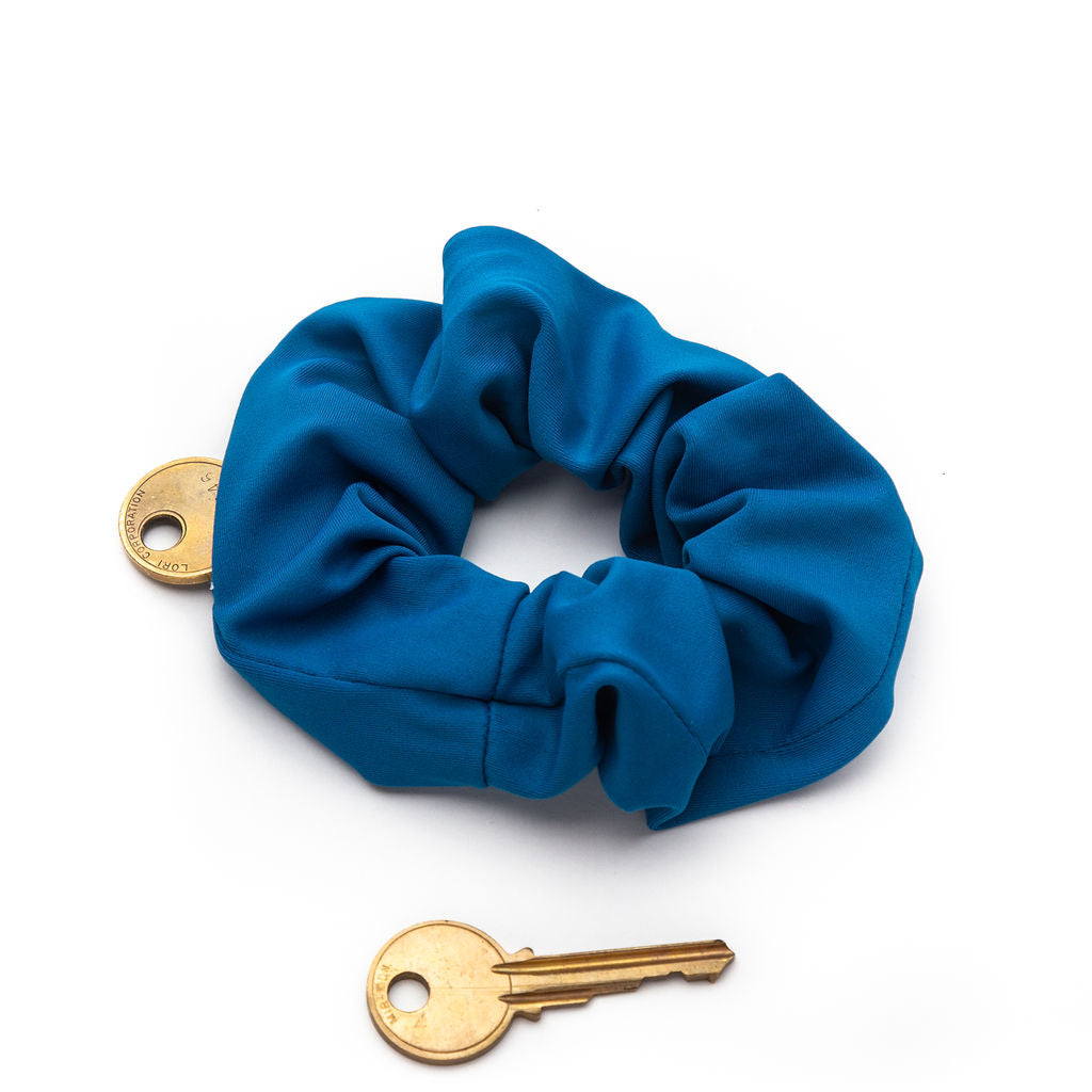 Everyday Blue Key Chain Scrunchie