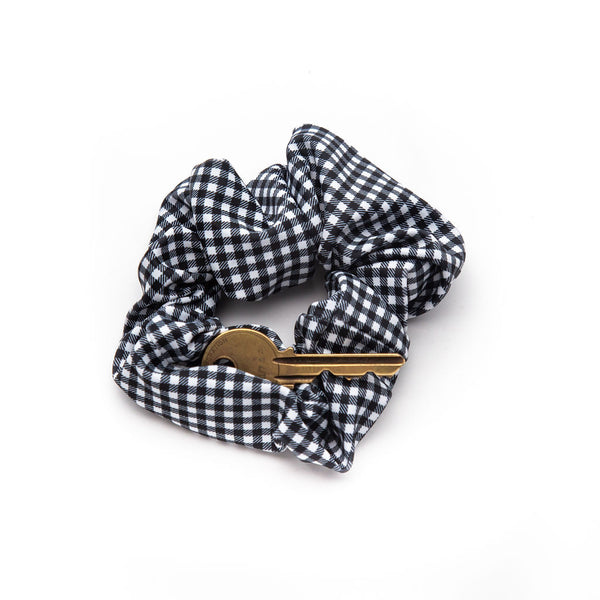 【ADANOLA】Gingham Scrunchie Gingham Scrunchie - Green/White